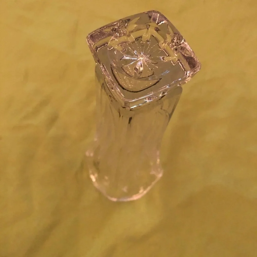 PartyLite Elegant Clear Glass Vase
